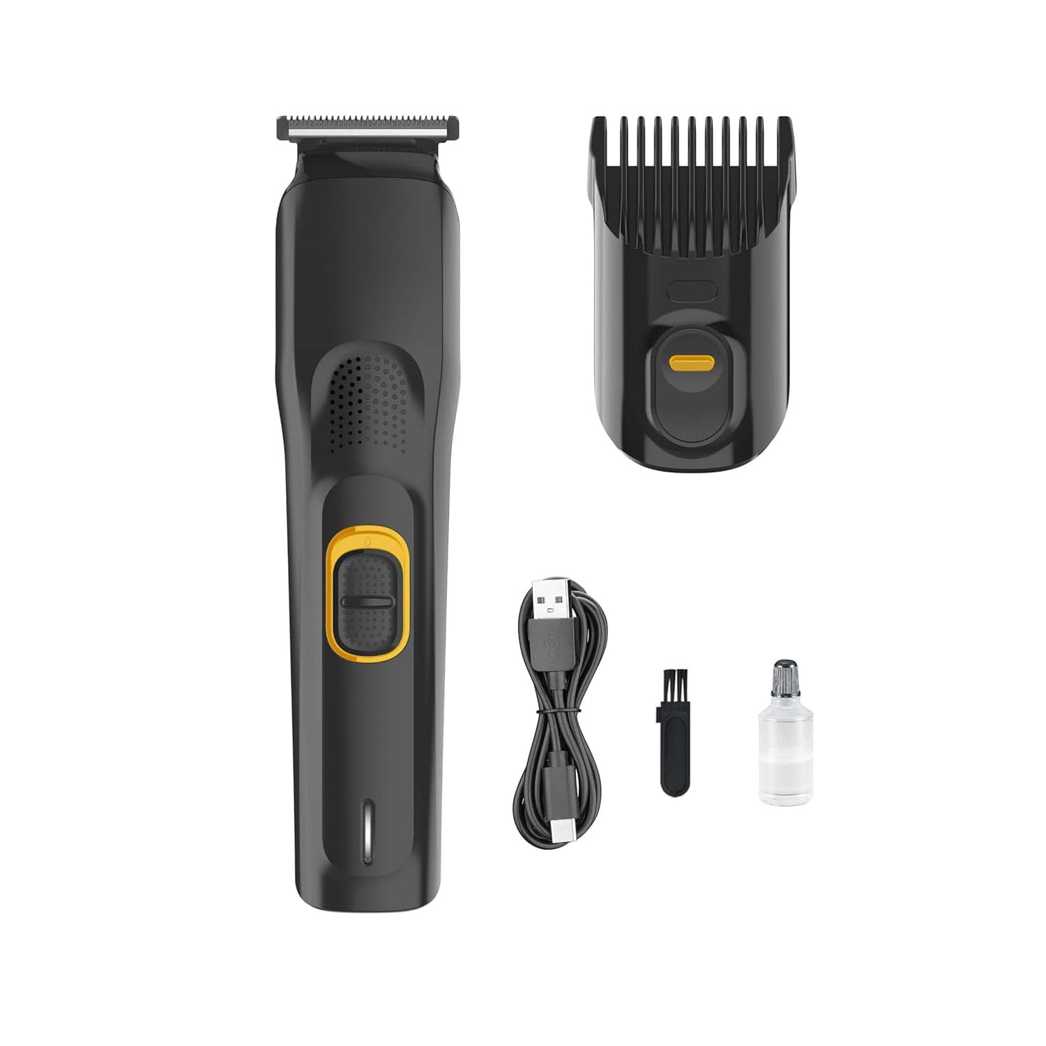 Hairscape Professional Trimmer for Men | Beard, Body & Pubic Hair Grooming | USB-C Fast Charging | Adjustable Length (0.5mm - 4mm) | 90 Min Run Time | Battery Powered | Black