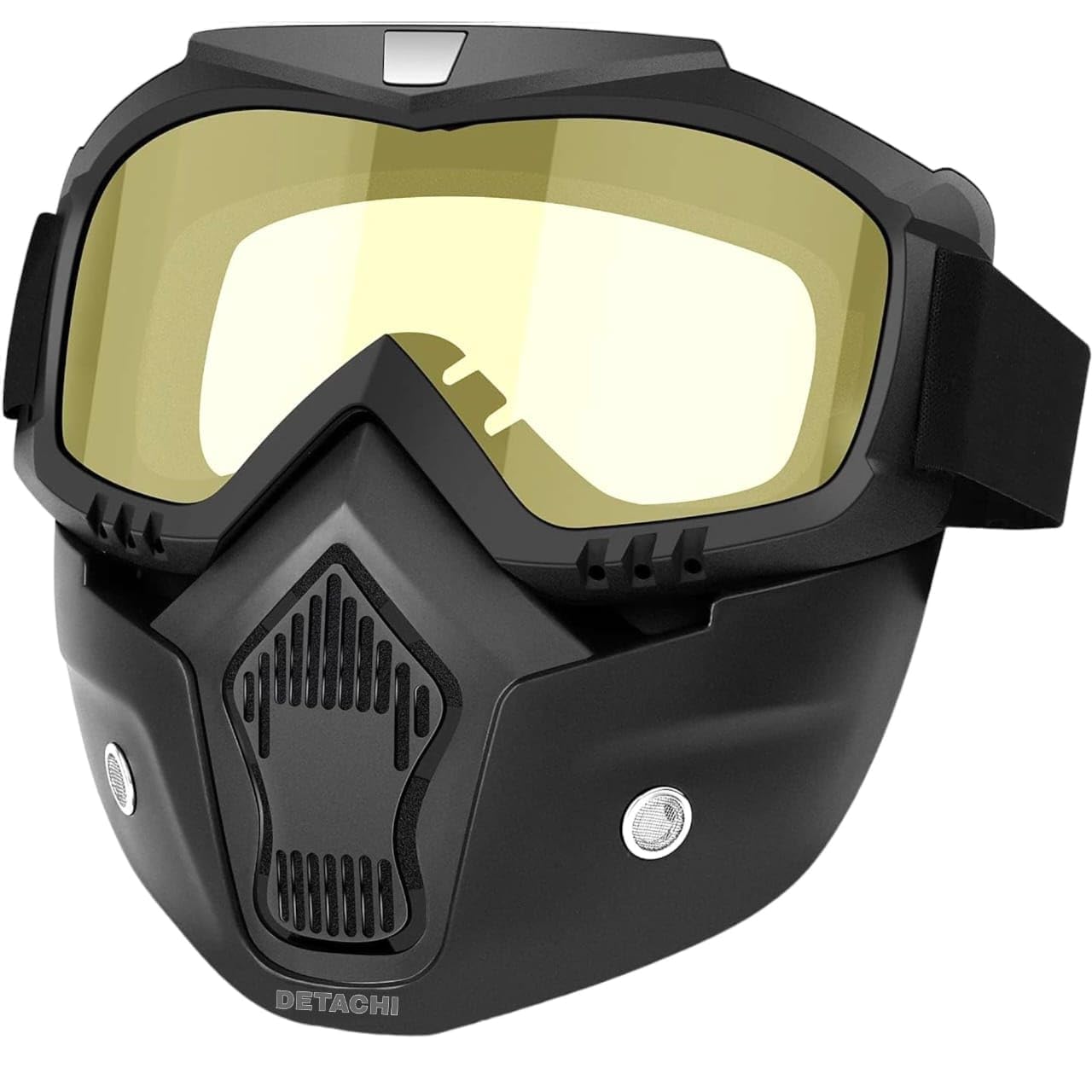 MDB Goggle Mask for Men Face Cover Anti Scratch UV Protective Helmet Goggles Face Mask for Bikers Riding Face Shield with Dust Protection Adjustable Bike Riding Glasses Unisex (Transparent)