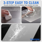 TEKCOOL Stainless Steel Chopping Board (32 x 22 CM), Vegetable Cutting Board, Premium SUS304 Vegetable and Fruit Cutter Pad, Heavy-Duty Metal Chopping Board